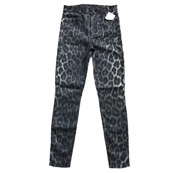 Joe's The Charlie Grey Leopard High Rise Ankle 25 - Picture 1 of 5